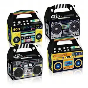 12pcs Retro Radio Candy Box Set, Perfect for Valentine's Day Parties & Gifts, Portable Handheld Design, Ideal for 80s/90s Theme Events