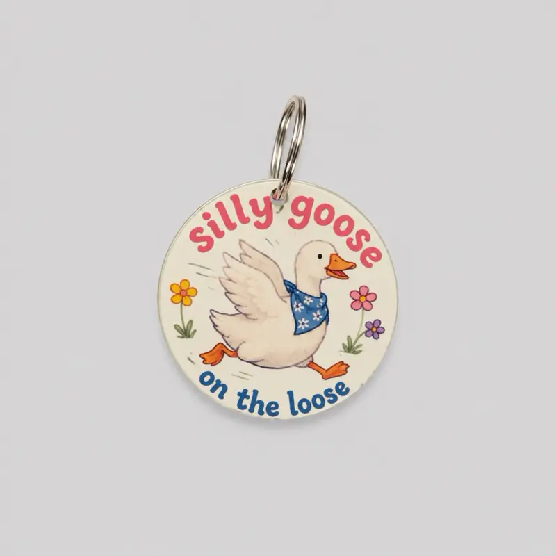 Silly Goose Keychain Accessory