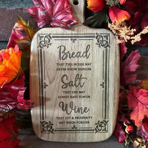 Housewarming Wooden Butcher Block