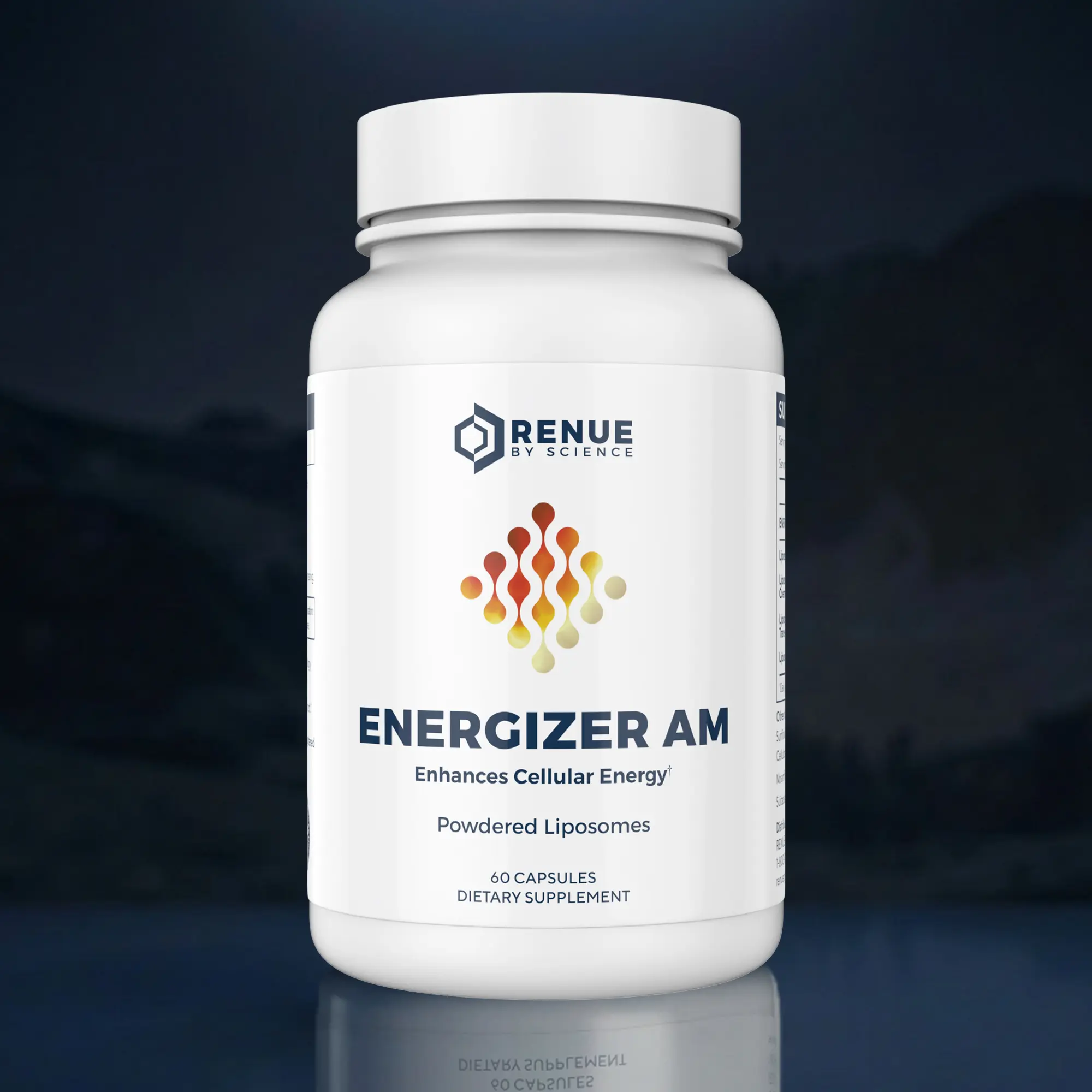 Energizer AM Liposomal Capsules 60 Ct. - Morning Cellular Energy with Hesperidin, Trans-Resveratrol & Green Tea EGCG | Supports Mitochondrial Function, Focus & Healthy Circulation | No Caffeine, No Crash | Third-Party Tested, Non-GMO