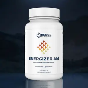 Energizer AM Liposomal Capsules 60 Ct. - Morning Cellular Energy with Hesperidin, Trans-Resveratrol & Green Tea EGCG | Supports Mitochondrial Function, Focus & Healthy Circulation | No Caffeine, No Crash | Third-Party Tested, Non-GMO