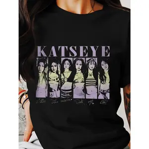 100% Cotton Retro Katseye Music Shirt, Vintage Kpop Tee, Katseye Beautiful Chaos Shirt, Graphic Tee, Gabriela perfect for Katseye fans