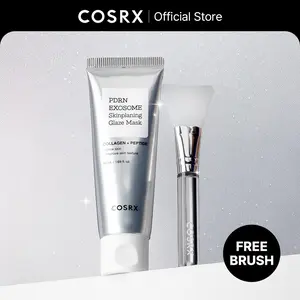 [COSRX Official] PDRN EXOSOME Skinplaning Glaze Mask (50ml) | SILICONE BRUSH INCLUDED, COLLAGEN PEEL MASK, PDRN + EXOSOME