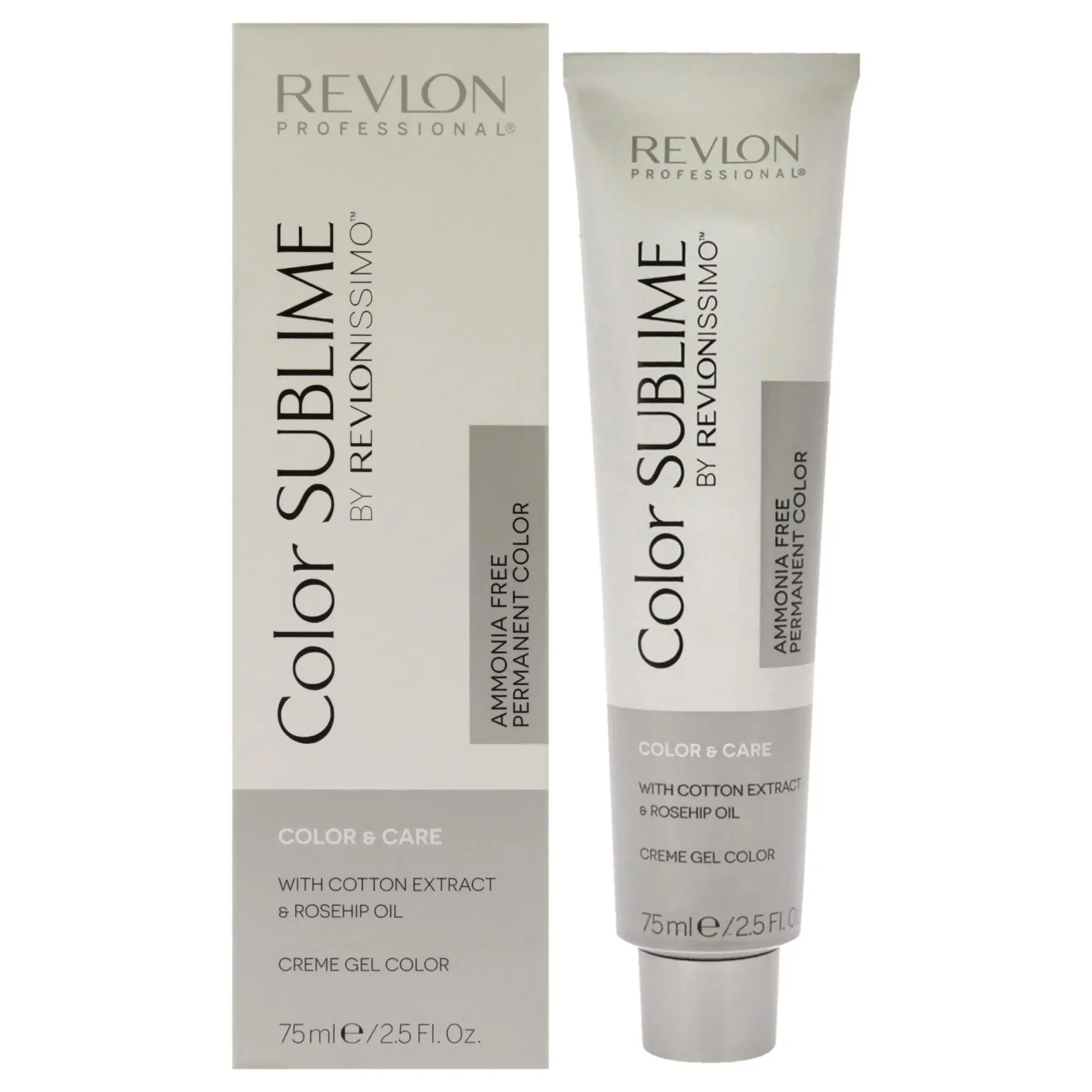 REVLON Revlonissimo Color Sublime, Ammonia-Free Permanent Creme Gel Color, 5.34 Light Gold Copper Brown, Unisex, 2.5 oz, 2.5Oz