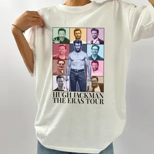 Hugh the Eras Tour Shirt Jackman Vintage Comfort Colors Cotton Sweatshirt Casual Men's Hoodie - Tops, Wetsuit