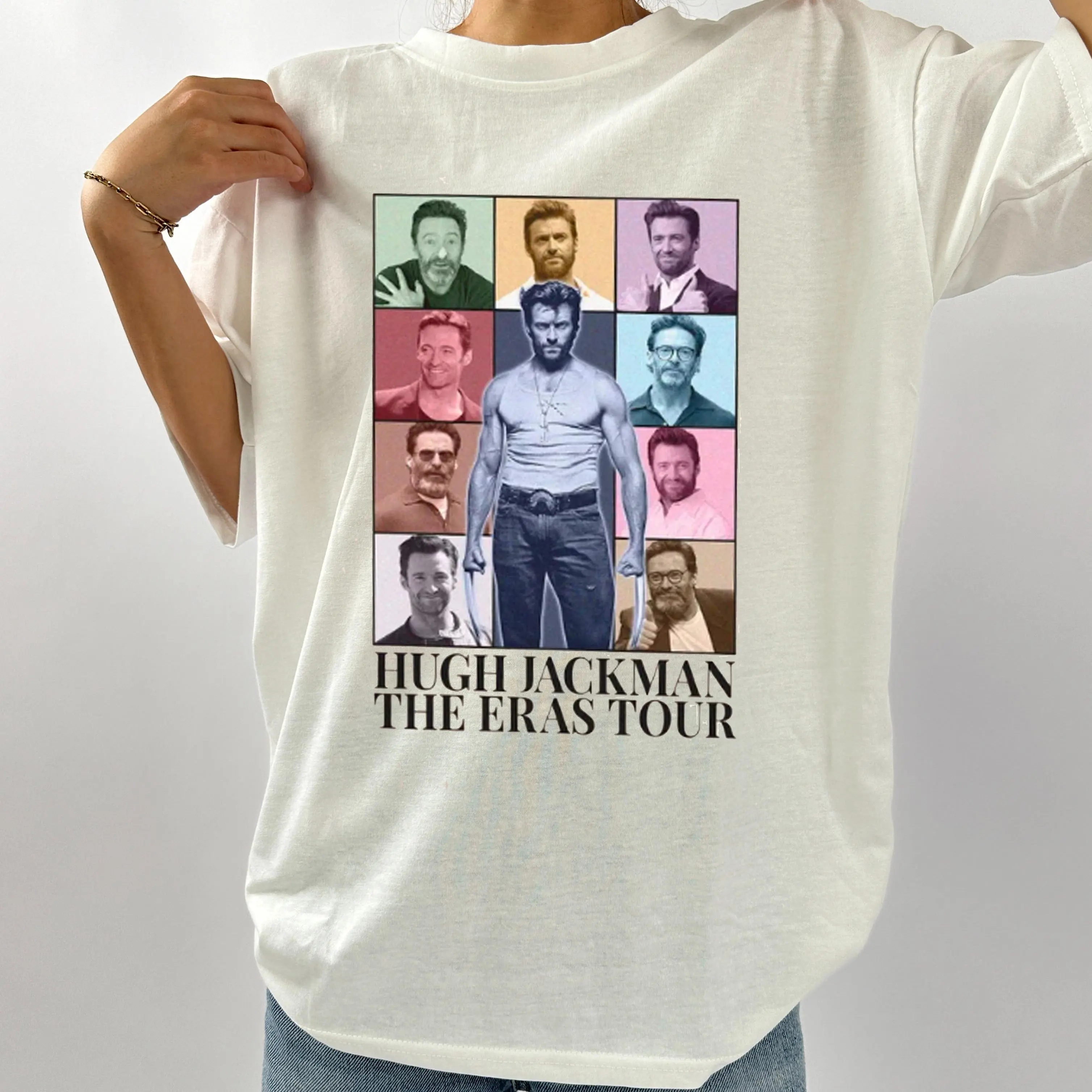 Hugh the Eras Tour Shirt Jackman Vintage Comfort Colors Cotton Sweatshirt Casual Men's Hoodie - Tops, Wetsuit