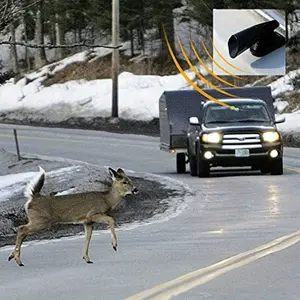 1pcs Ultrasonic Car Deer Whistle Animal Repellent for Safety Car Grille Installation Animal Whistle Repellent