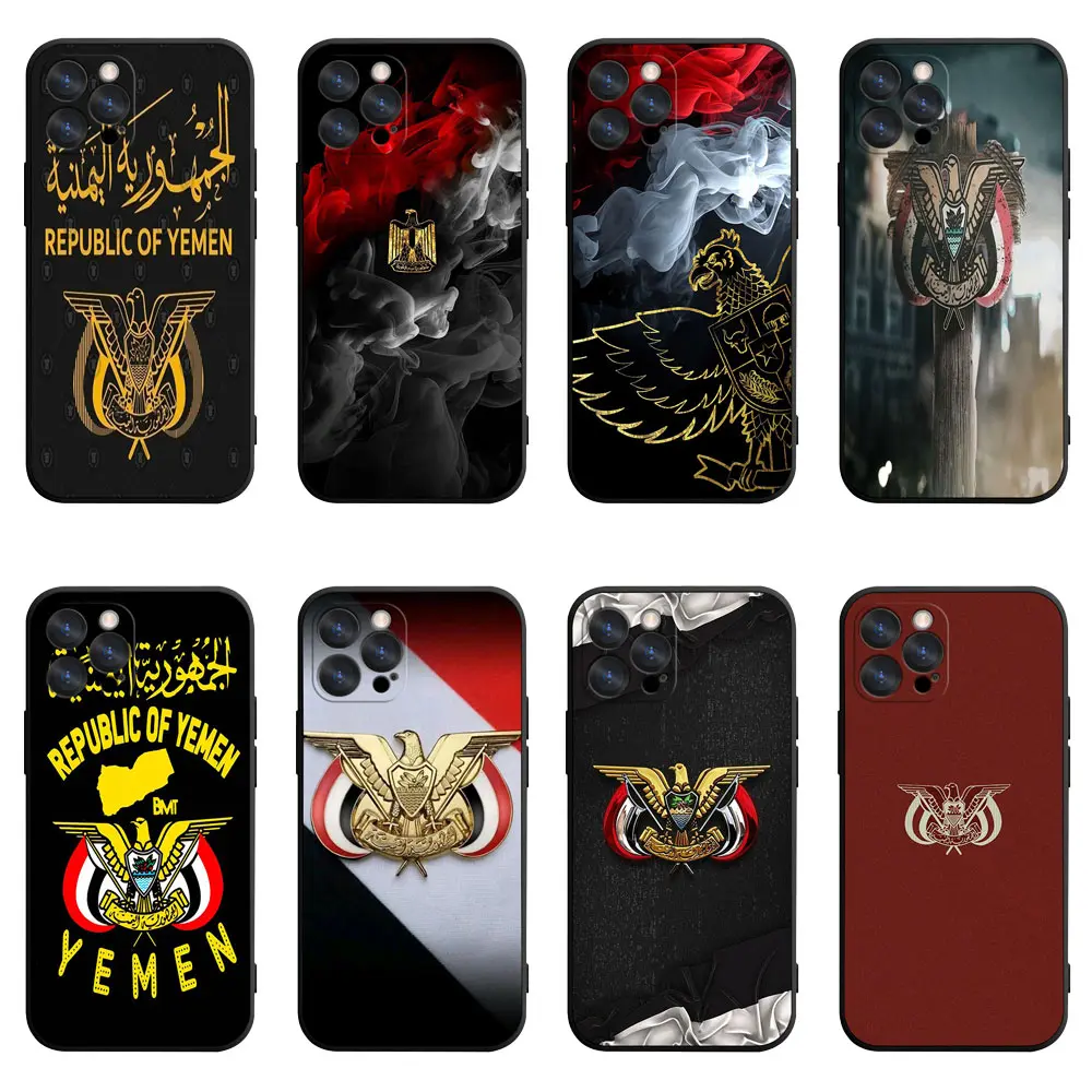 Yemen Phone Case | Republic of Yemen Emblem Art Cover For iPhone 11/12/13/14/15/16/17 Pro/Pro Max/Plus & Samsung S23/S24/S25/S26 Ultra
