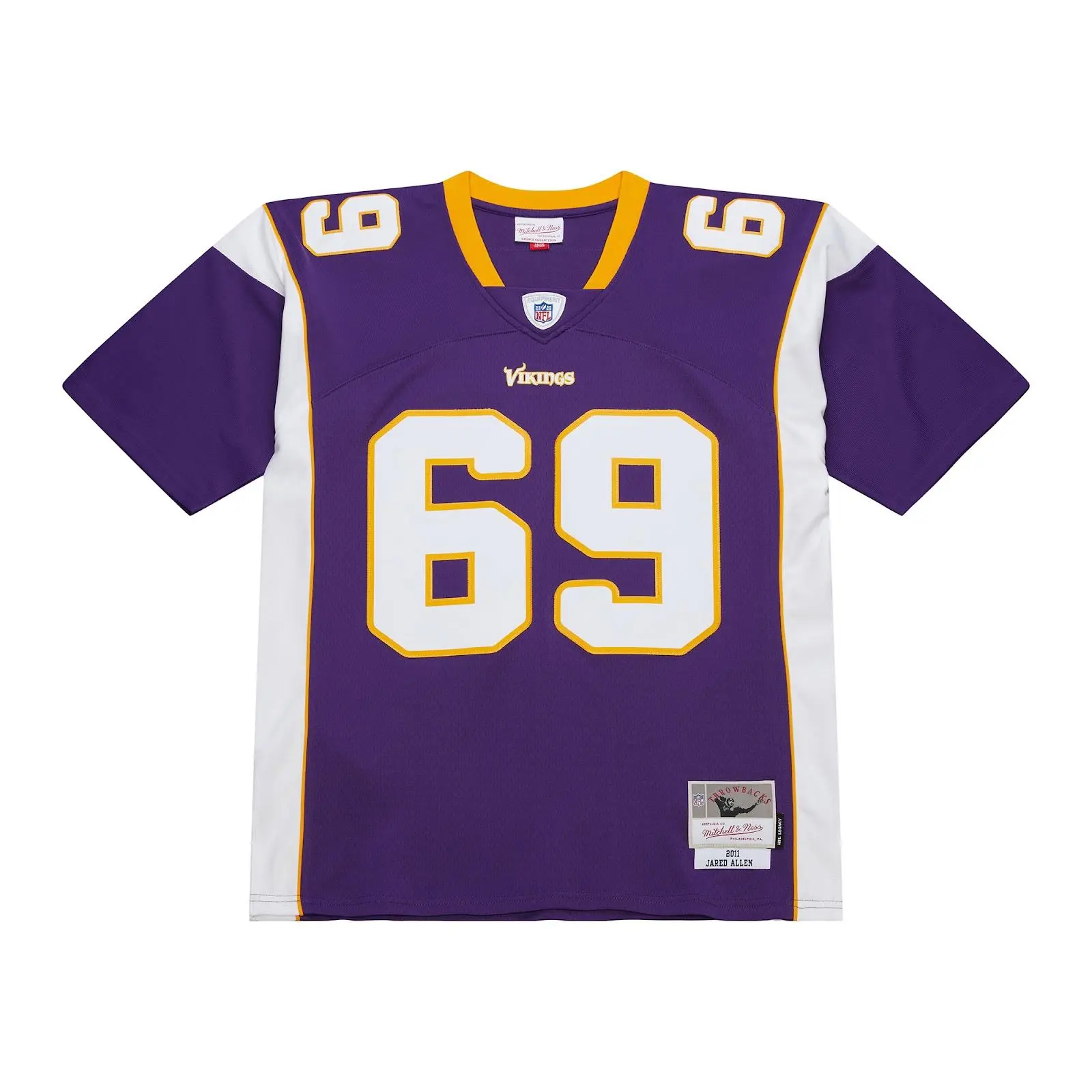 Jared Allen Minnesota Vikings Purple 2011 Legacy Jersey NFL Throwback Mitchell & Ness