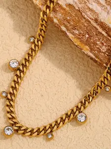 Stainless Steel Cuban Link Necklace High Quality Rust Resistant Timeless Accessory for Men and Women Perfect for Casual and Formal Occasions Cuban Chain Necklace