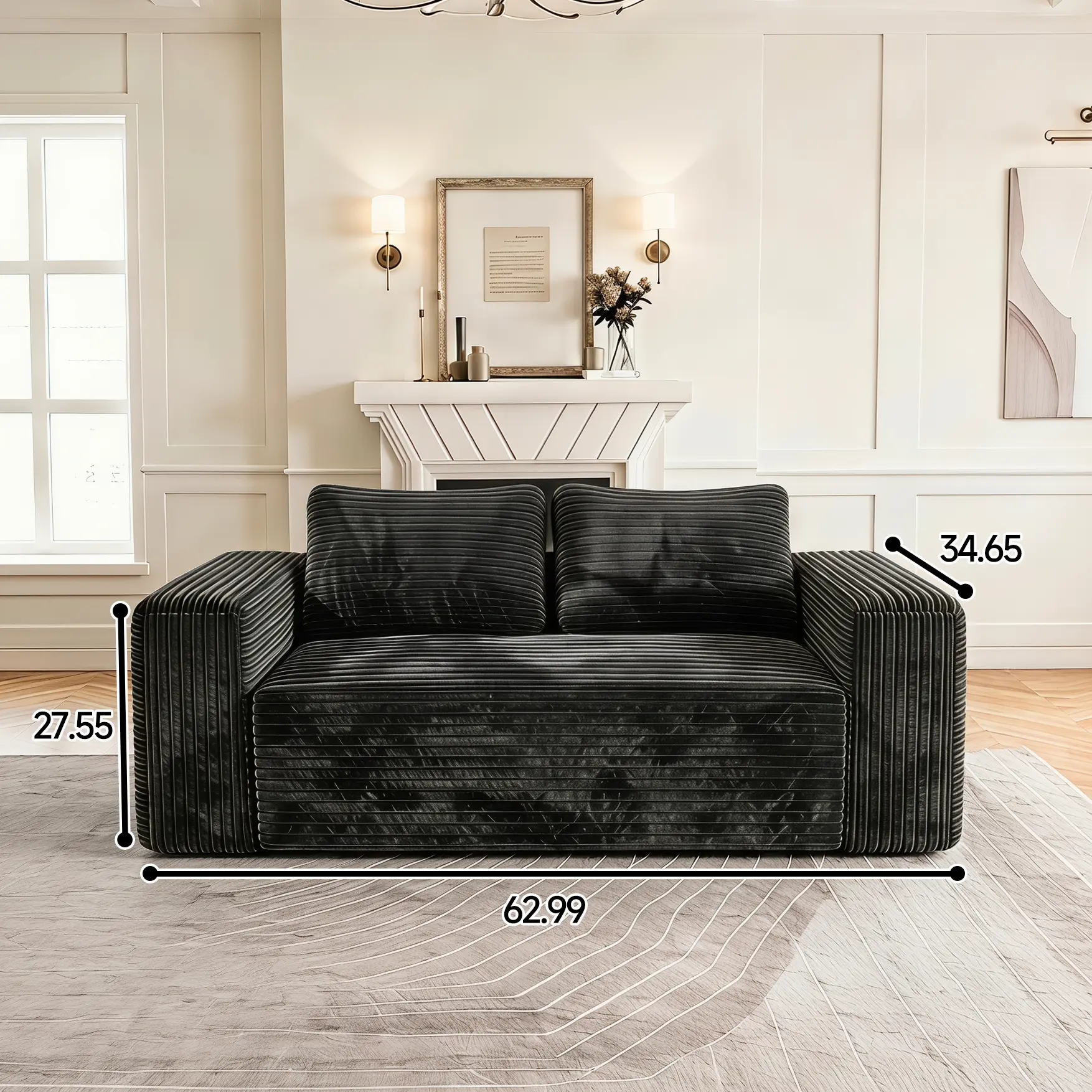 63IN-2SEAT-Gray