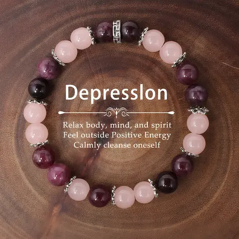 Handmade Malachite Crystal Bracelet, Exquisite Bracelet, Strawberry Quartz Beaded Jewelry, Accents, Relaxing Spiritual Accessory, Handcrafted Quality, High Quality Bracelet