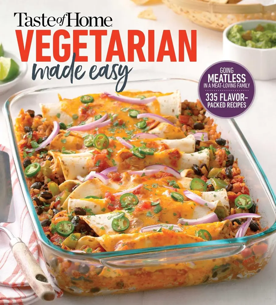 USED Book - Taste of Home Vegetarian Made Easy: 335 Delicious Meatless Recipes with Tips for Every Table (Paperback) - english
