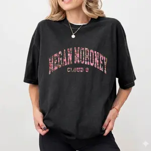 Pink Megan Moroney Am I Okay Tree Camo Cotton T-shirt, Cloud 9 Camo Short Sleeve Tee, Country Music Shirt, Unisex S- 5XL, Gifts
