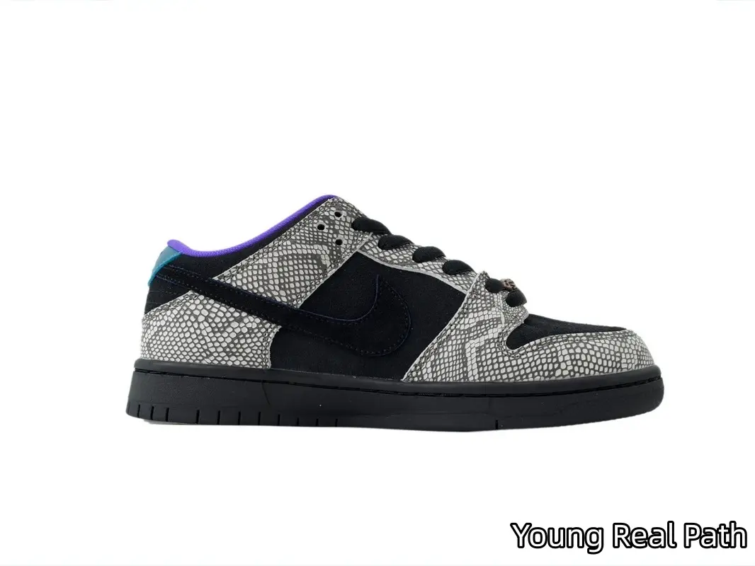Low Top Skate Sneakers | Snake Print Suede Upper | Shock Absorbing Rubber Outsole | Street Daily Commute Wear | Wear Resistant Non-Slip Casual Footwear for Men Women