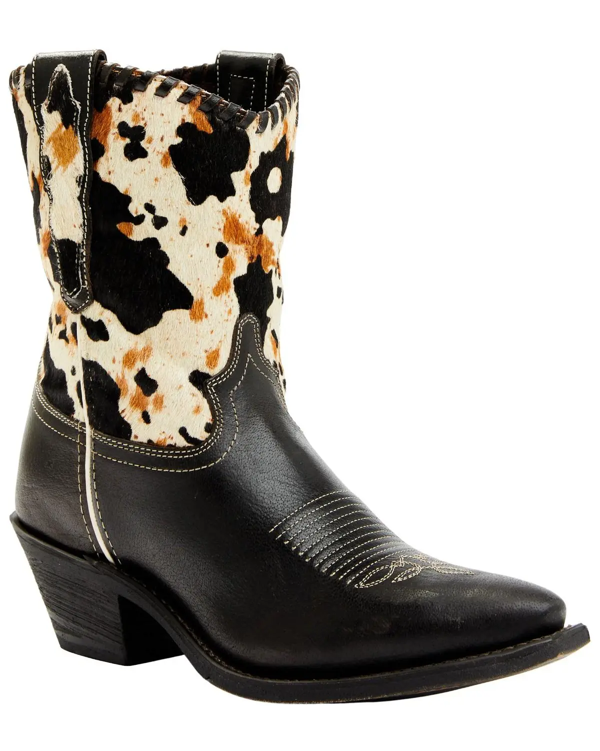 Laredo Women's Carleigh Hair On Hide Western Fashion Booties Snip Toe - 52427