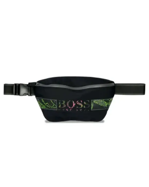 HUGO BOSS MENS BLACK BAG PIXEL FO BUMBAG 50454180001