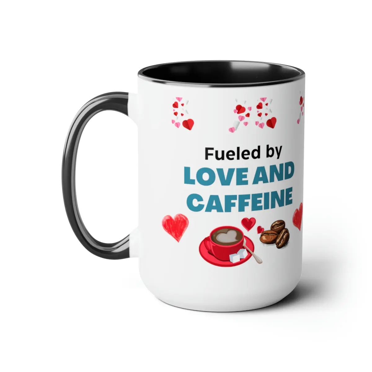 Large Coffee Mugs, 15oz wedding gift tea mug two-toned bachelorette party gift mug