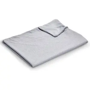 Weighted Blanket Cover 41x60- Size  Soft for  Weighted Blanket with Zipper,Machine Washable Duvet Cover for Hot Sleeper in Summer(Grey,Duvet Cover Only)
