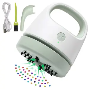 2 Pcs Diamond Painting Tool Drill Quicker Picker for Spilled Diamonds 5d Painting Accessories Vacuum Cleaner Mini Table Desktop Sweeper Organizer Clean Art Beads Crumb(Pink, Blue)