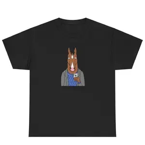 [100% Cotton] Bojack Horseman Shirt, Cotton Casual Street Style Crew Neck Short Sleeve T-Shirt Tops Trendy For Women For Men, Perfect Gift, Graphic Top Golf Gift T-Shirt For Men And Women