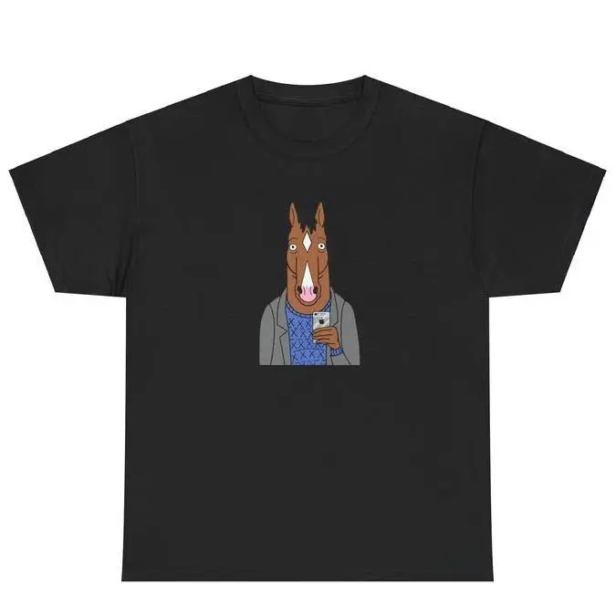[100% Cotton] Bojack Horseman Shirt, Cotton Casual Street Style Crew Neck Short Sleeve T-Shirt Tops Trendy For Women For Men, Perfect Gift, Graphic Top Golf Gift T-Shirt For Men And Women