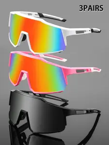 Men's Plastic Oversized Sunglasses, Street Style Hip Hop Fashion Glasses, Trendy All-Season Eyewear for Daily Wear & Parties