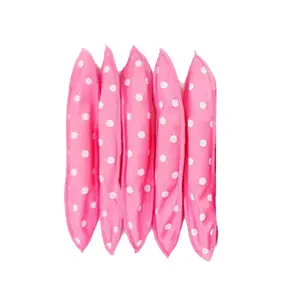 New Trending Heatless Overnight Hair Curlers - Heat-Free Satin-Wrapped Foam Sponge Rollers for Long Hair (30-Piece Pink Set)