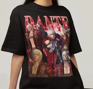 Dante Devil’s Cry 3 T-Shirt, Retro Gaming Tee, DMC Shirt