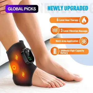 Heated Vibration Foot Massager, 6 Heat Settings, 3 Modes, Long Battery Life, USB Rechargeable Massagers, Ideal Holiday Gift, Relieves Foot Pain & Stress Relief #GLOBAL PICKS