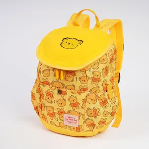 Mini Explorer Toddler Backpack for Boys Girls Age 3+, Preschool Bag with Chest Strap, Reflective Strips (Yellow Bear)