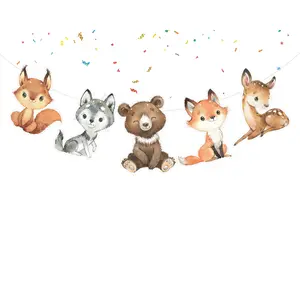 Forest Friends - Adorable Woodland Animals Cartoon Banner