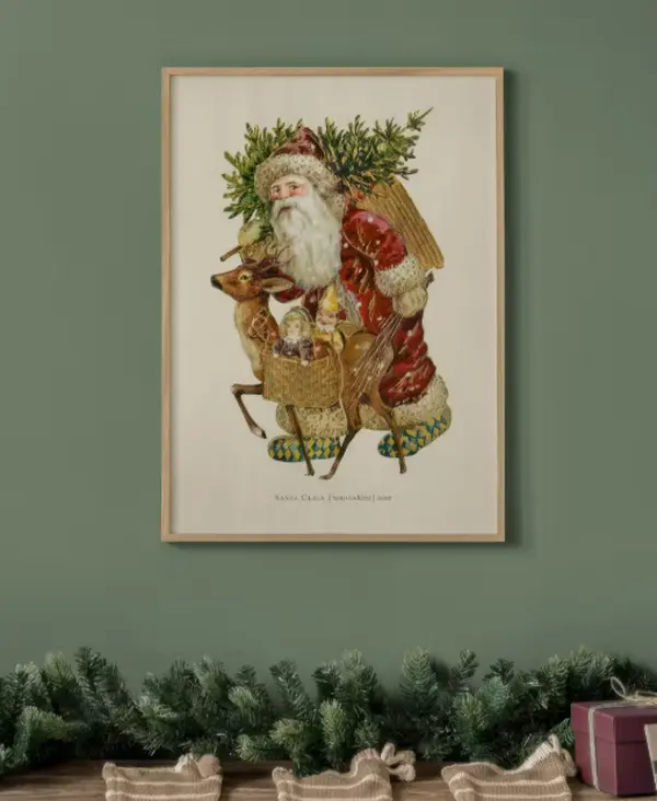 Vintage Santa Poster