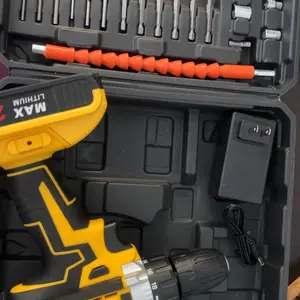 21V Cordless Impact Drill Set, Wireless Drill Set, Household Power Tool Set, with Battery And Quick Charger, Battery Powered, Multifunctional Tool, Tool Set, Men's Tool - Perfect for DIY And Family Projects, A Gift for Boyfriends And Fathers