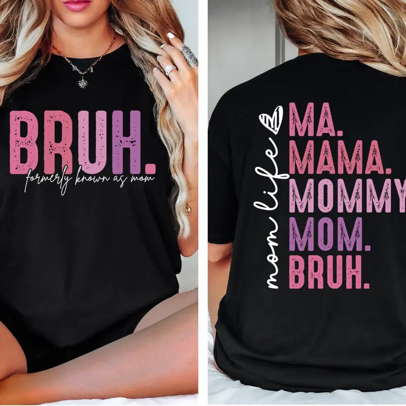 Bruh Formerly Known as Mom Sweatshirt, Mama Mommy Mom Bruh Sweatshirt, Funny Mom Hoodie, Mother's Day Shirt, Mom Era Tshirt, Gift for Mom Fit Elastic