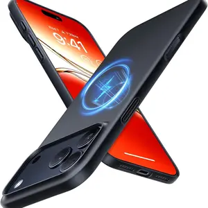 Torras Magnetic Slim-Fit iPhone 17/pro Max Case, Ultra-Thin Magsafe-Compatible Design, Lightweight Scratch Resistant Material, Accessories