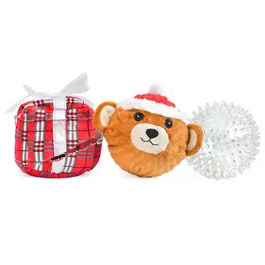 Bear in a Present Prickle Ball 5"