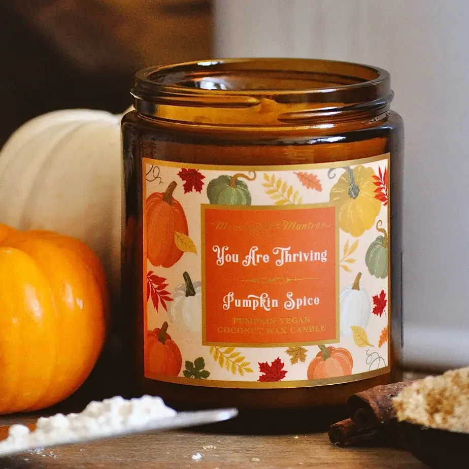 Meaningful Mantras You Are Thriving Pumpkin Spice 8oz Candle