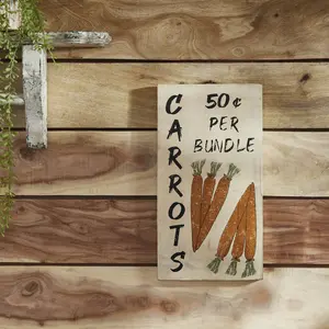 Carrot Wooden Sign