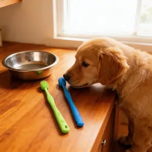 2pcs Toothbrush for Cats And Dogs | Soft, Material, Ideal for Oral Hygiene Care, Without Battery, Toothbrush for Tooth Cleaning And Massage, Pet Toothbrush Dog Toothbrush, for Cleaning Dog Teeth, Pet Dental Care