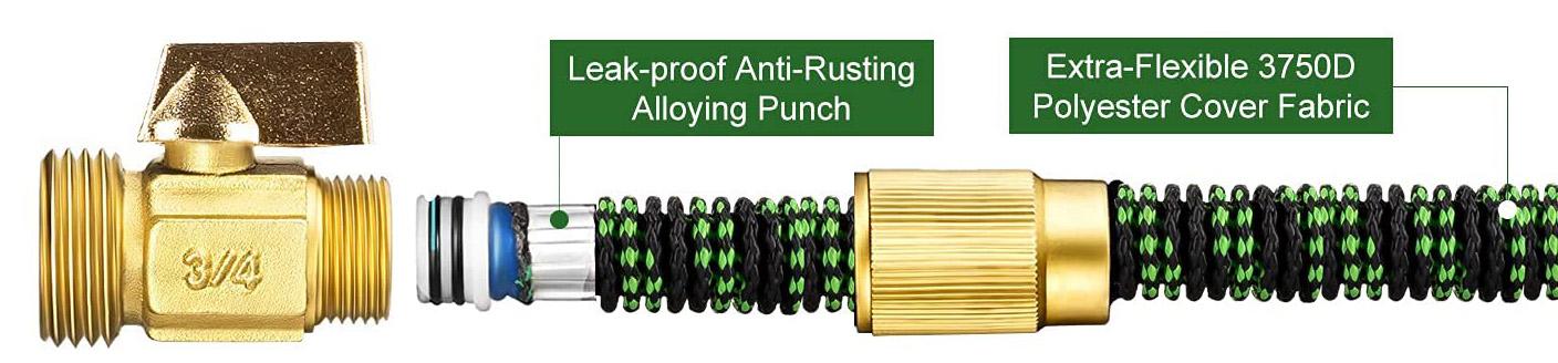 100FT Expandable Garden Hose, Heavy Duty Superior Strength Water Pipe Flexible Hose with 10 Function Spray Nozzle, 3-Layer Latex Core, for Watering Lawn Yard Garden, Car Washing, Pet Cleaning, Gift for Family 100FT Expandable Garden Hose, Heavy Duty Superior Strength Water Pipe Flexible Hose with 10 Function Spray Nozzle, 3-Layer Latex Core, for Watering Lawn Yard Garden, Car Washing, Pet Cleaning, Gift for Family