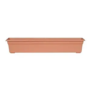 Novelty Plastic Countryside Flower Box Planter, Terracotta 36"