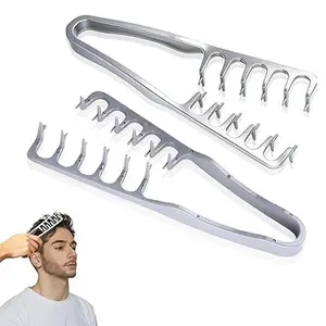 2PCS Texture Comb for Men’s Hair! Dual-Sided Wide & Fine Teeth for Volume, Fluffy Styles & Root Lift. Non-Slip Travel Comb for Guys Used In Combination With The Shaping Spray