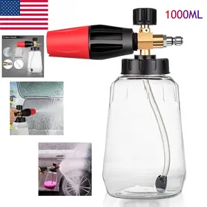 SJPACK 1000ML 360° Rotation Nozzle Snow Foam Lance Cannon Soap Bottle Sprayer for Pressure Washer Gun Jet Car Wash