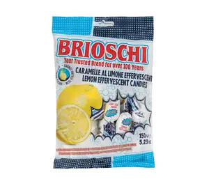 Brioschi Lemon Flavored Effervescent Fizzy Digestive Italian Candies (5.29 oz)