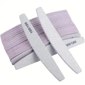 10/20 Professional Nail Buffing Sponge Files | 100/180 Grit Double-Sided Durable Cuticle/Keratin Removal Nail Tools | Gel Nail Polish Pre-Treatment Tools Manicure Pedicure Remover Nail Care