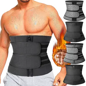 CATTIBOR Men Zipper Adjustable Waist Trainer Cincher,Causal Tummy Control Waist Cincher,Men Sauna Neoprene Workout Corset ,Men & Women GYM Fitness Shapewear Sport Belt,Men Summer Wear for Daily Life