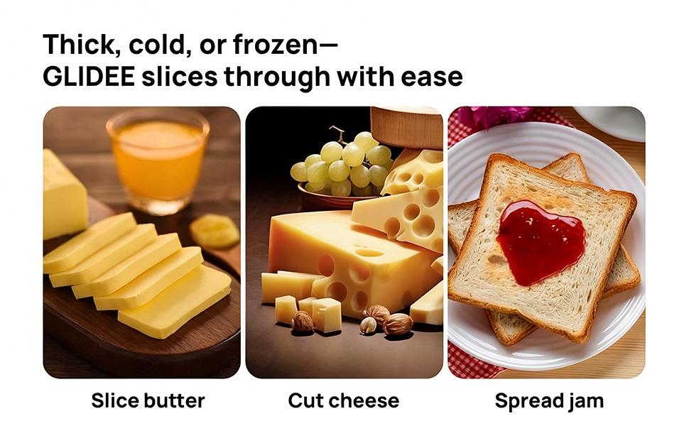 Electric Heating Butter Slicer, Heating Blade, 304 Stainless Steel Butter Knife, Bread and Toast Spreading Knife, Cream Knife, Western Cuisine Cheese Knife