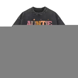 Washed T-Shirt for Aunt – Best Auntie, Godmother Announcement, Favorite Aunt, Cute Gift for Her, Best Friend Aunt Tee