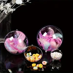 8 Sets Super Large Decorative Hanging Pieces, DIY Filled Balls, Christmas Party Hotel Mall Decoration, Easter Thanksgiving Ramadan Wedding